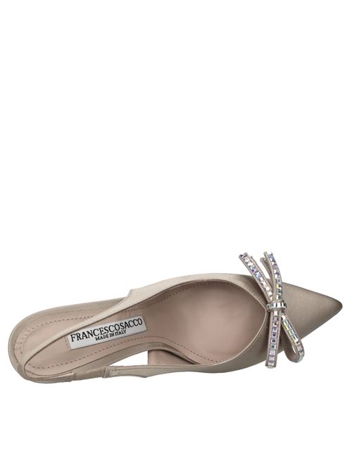 Décolléte slingback in raso FRANCESCO SACCO | 6931 RASOBEIGE